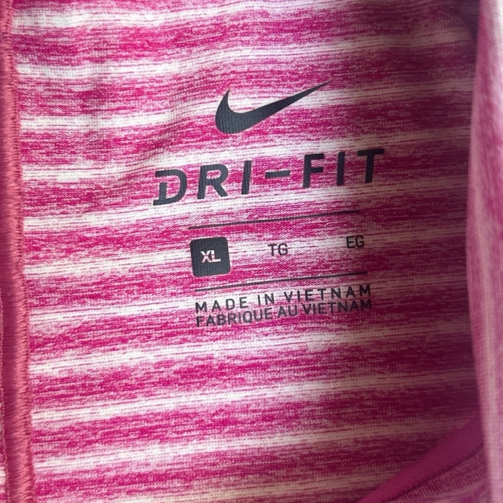 Nike TW Tiger Woods Dri-Fit Striped Polo Shirt Pink XL - Picture 6 of 11